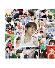50-Piece BTS Boys Waterproof Doodles Sticker Set